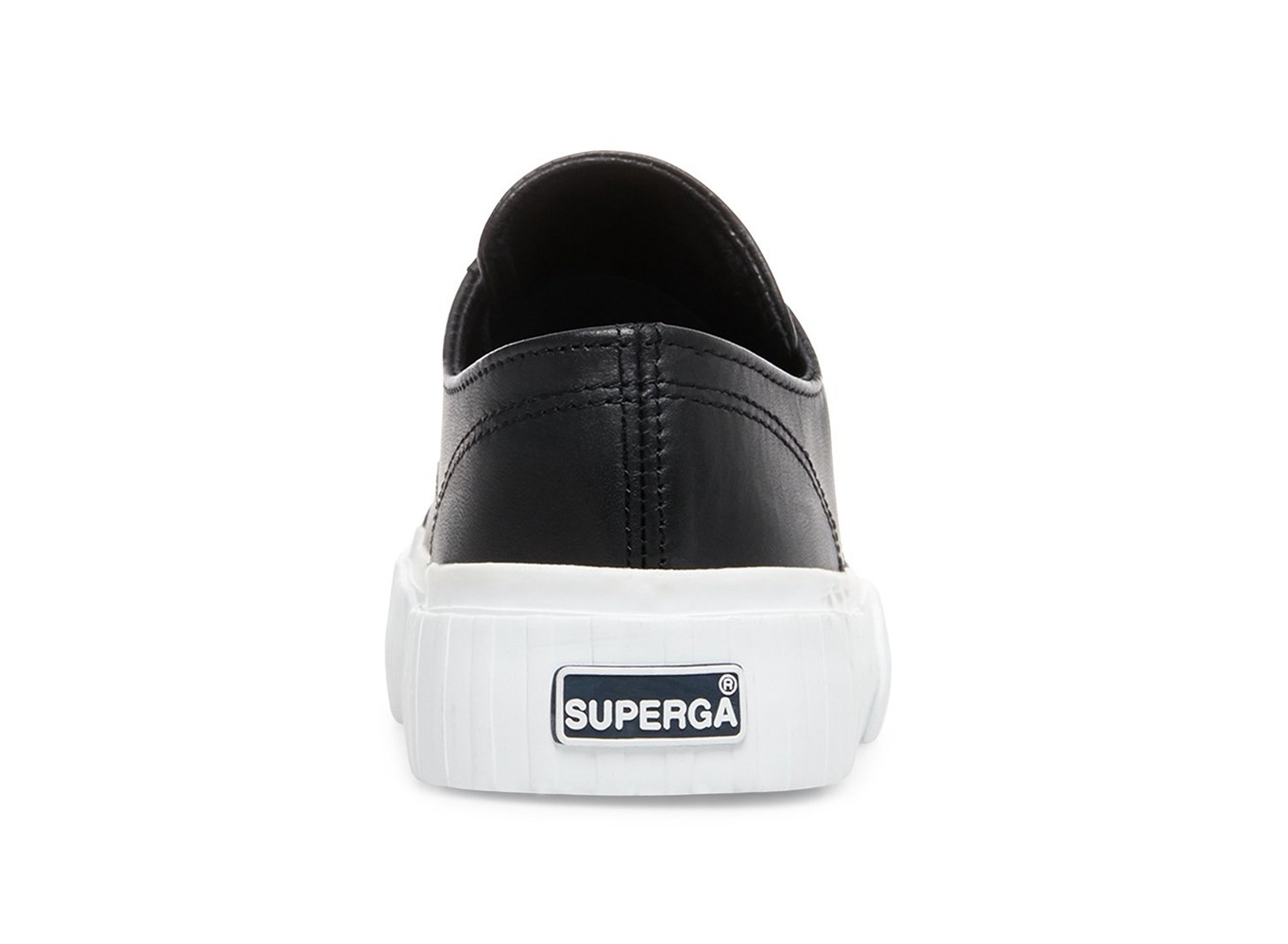 Tenis Feminino Pretas - Superga 2630 Cownappau Couro - EPZBR-7935